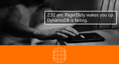 The first slide from the "When DynamoDB Explodes" conference talk.