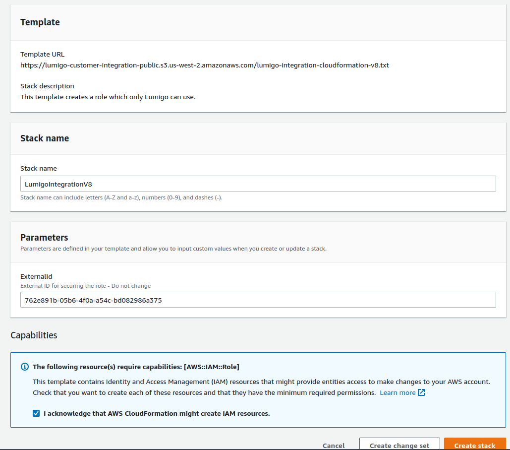 Figure 12: Connect Lumigo to your AWS account